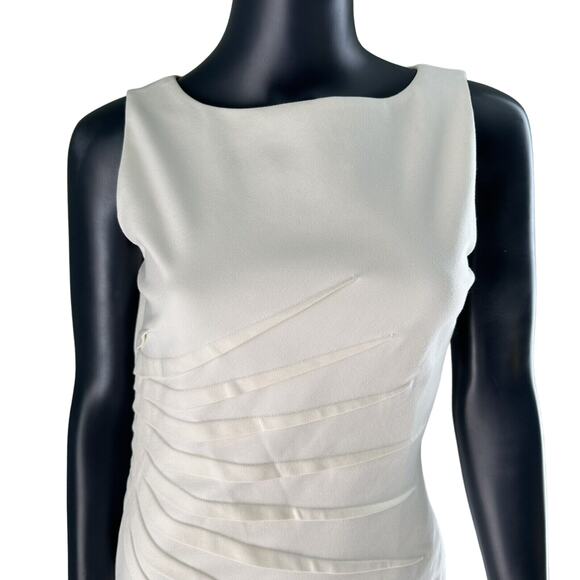 Cache Ivory Sheath Body-Con StarBurst Dress Size 6 - Picture 2 of 8